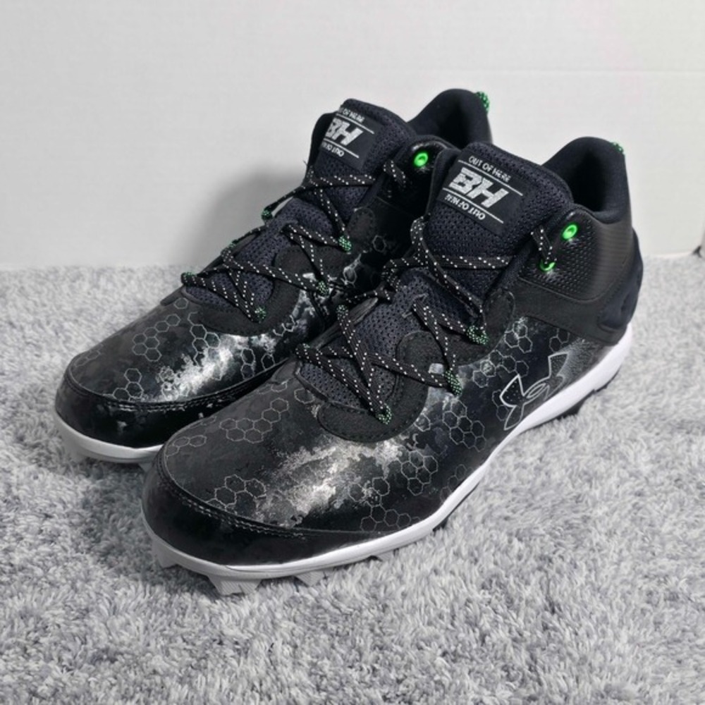 NEW Under Armour Harper 8 Mid RM‎ Molded Baseball Cleats Men's Size 14 3026592